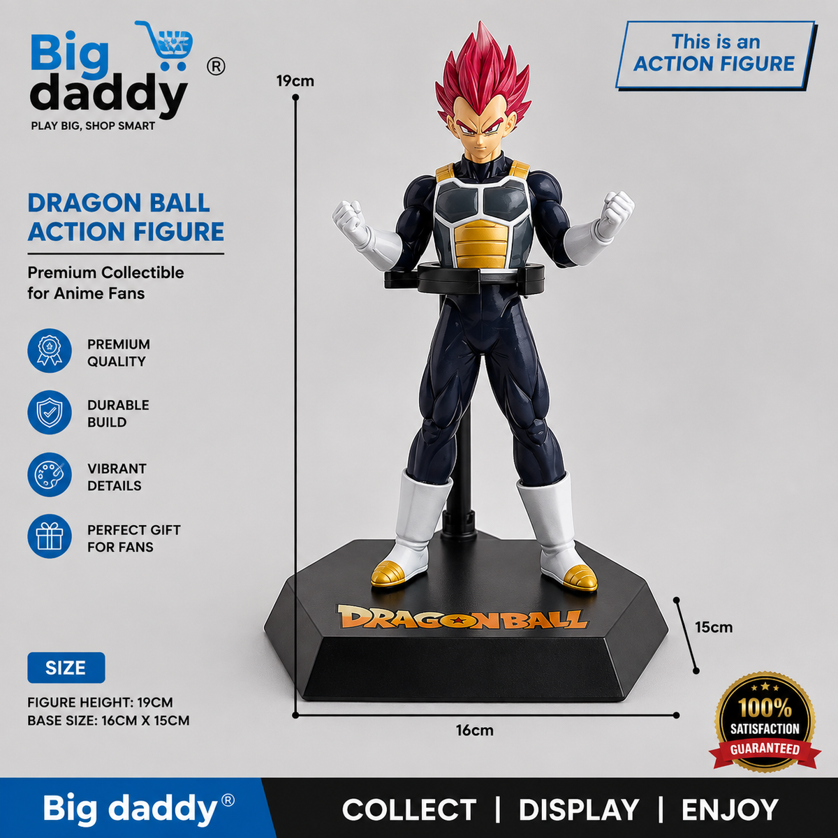 DBZ Super Saiyan pink hair figure 19cm
