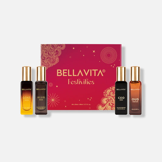 Bellavita Luxury Perfume Gift Set For Men 4 x 20ml