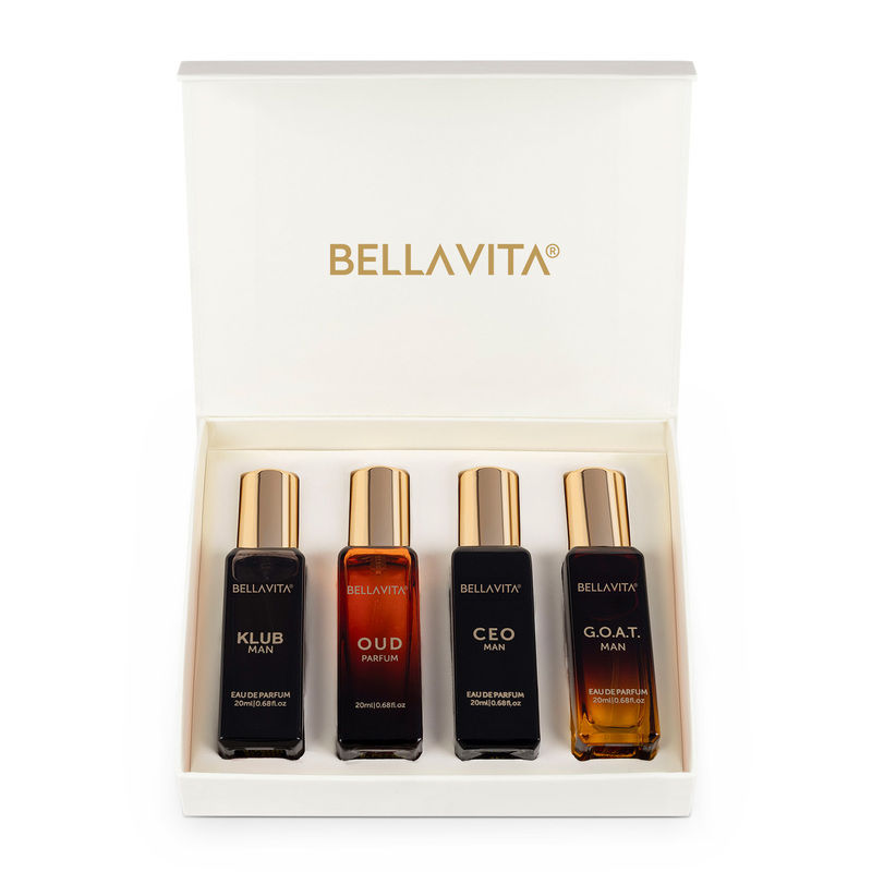Bellavita Luxury Perfume Gift Set for Men 4x20ml