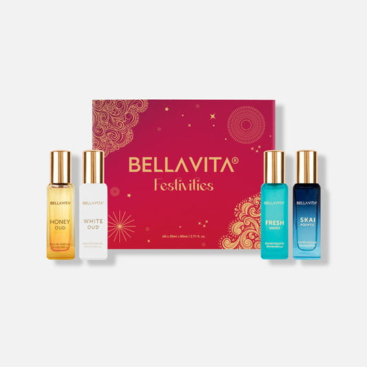 Bellavita Luxury Unisex Perfume Gift Set 4 x 20ml