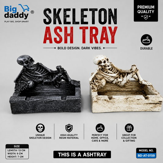 Skull resting ashtray 9159