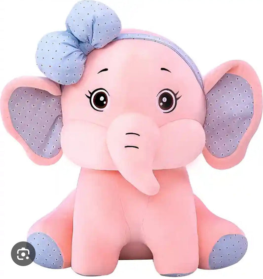 Bow elephant plush 35cm