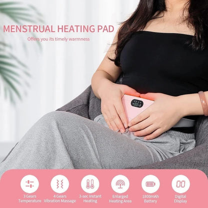Period Cramp Relief Massager & Heating Pad
