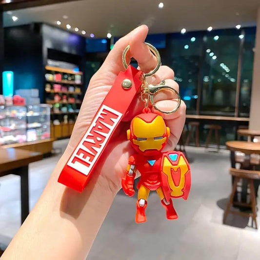 Iron Man rubber keychain