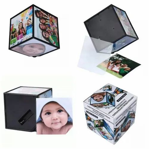 Rotating Photo Cube Frame